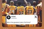 勾科魔詹奥帅！美媒提问：谁是湖人队史最伟大球员？奥尼尔转发